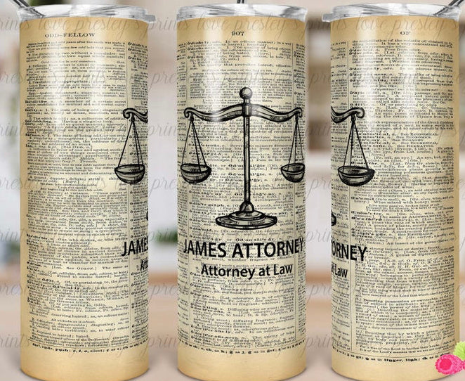 Personalized Lawyer Tumbler